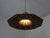 Black Cork & Metal Semi Pendant Lamp in the style of Ingo Maurer, Germany, 1970s For Sale - Image 8 of 18