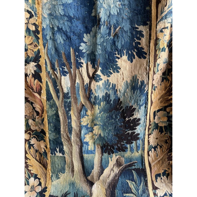 French Antique Tapestry With Border For Sale In Birmingham - Image 6 of 6