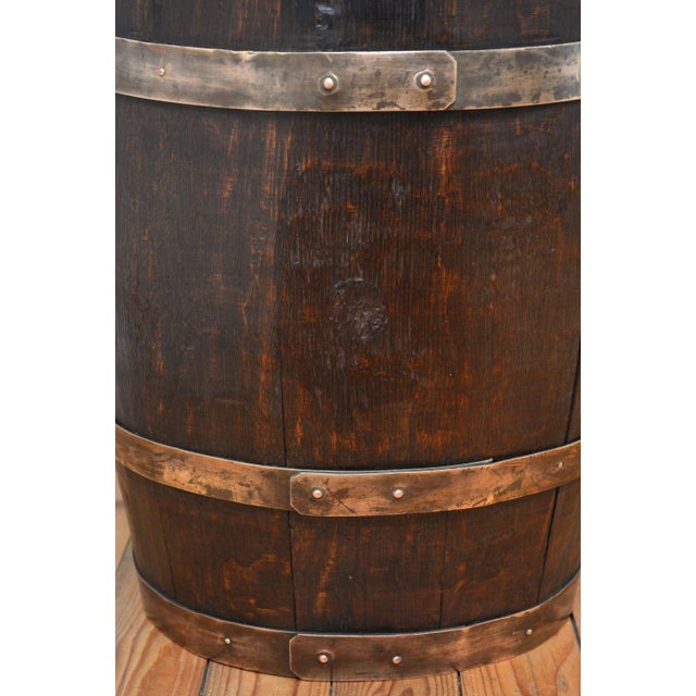 Victorian Country House Coopered Barrel Umbrella Stand in Oak, 1870 For Sale - Image 10 of 15