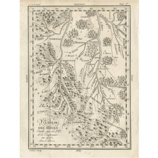 Antique French Jesuit Map by Portier, 1790s For Sale