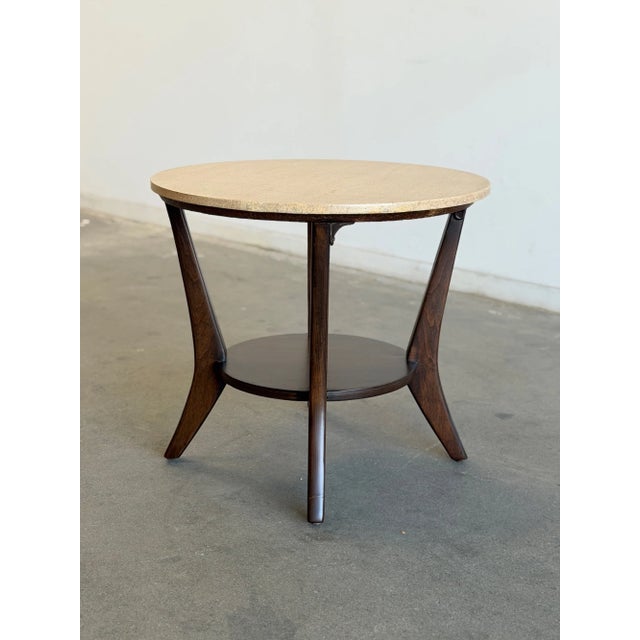 Wood 1960s Stone Top Side Table For Sale - Image 7 of 11