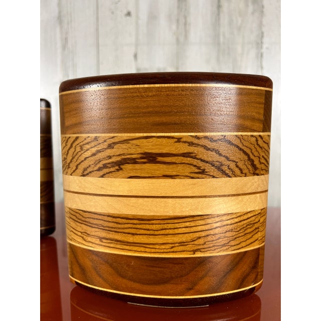 Mid 20th Century Vintage Stacked Solid Wood Bookends For Sale - Image 5 of 13