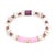 Pink Evil Eye White Nepal Agate Beaded Love Protection Bracelet For Sale In Miami - Image 6 of 6