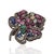 Not Yet Made - Made To Order 9.15 Ct Multi Gemstone Maple Leaf Convertible Brooch Pendant in Sterling Silver For Sale - Image 5 of 11