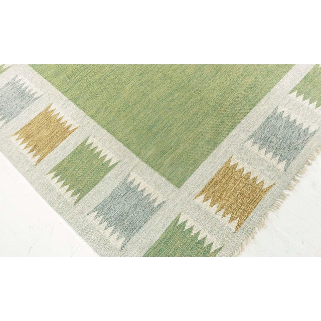 Doris Leslie Blau Vintage Swedish Flat Weave Rug by Bitte Ahlgren For Sale In New York - Image 6 of 11