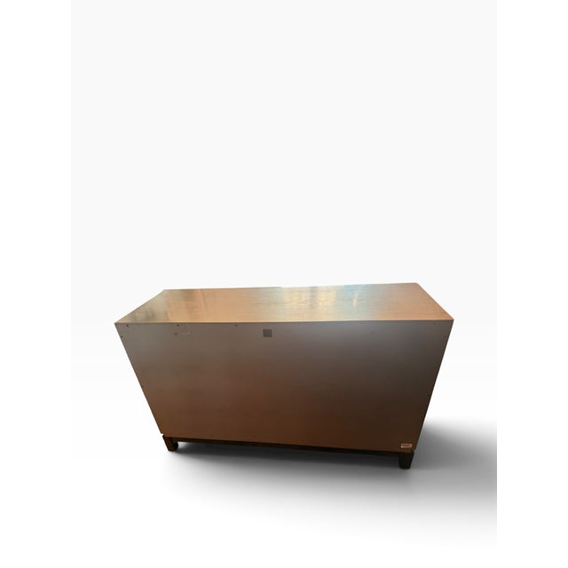 2010s Theodore Alexander Silver Leaf Two-Door Credenza Sideboard For Sale - Image 5 of 15