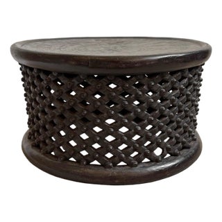 Vintage Bamileke Modern Stool / Coffee Table For Sale
