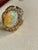 15 Carat Oval Shape Ethiopian Opal Cocktail Ring 14 Karat Yellow Gold Solid Ring For Sale - Image 18 of 18