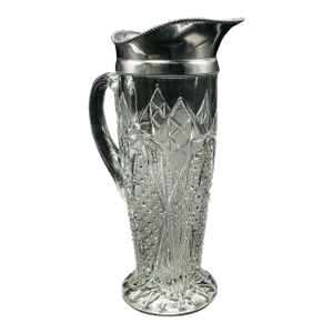 1910's Antique Cut Glass Cordial Ewer