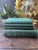 Set of Four (4) Antique Green Decorative Books Pretty Old Bookstack For Sale - Image 9 of 10