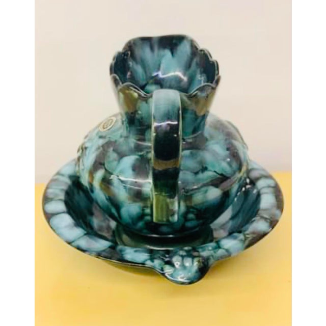 Ceramic Late 20th Century Arkansas Pottery Pitcher and Basin - 2 Pieces For Sale - Image 7 of 11