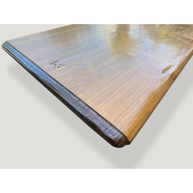 Andrianna Shamaris Midcentury Style Couture Teak Wood Coffee Table For Sale In New York - Image 6 of 18