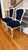 Pair of Louis XV Style Armchairs in Royal Blue Velvet With Nailhead Trim For Sale In Boston - Image 6 of 12