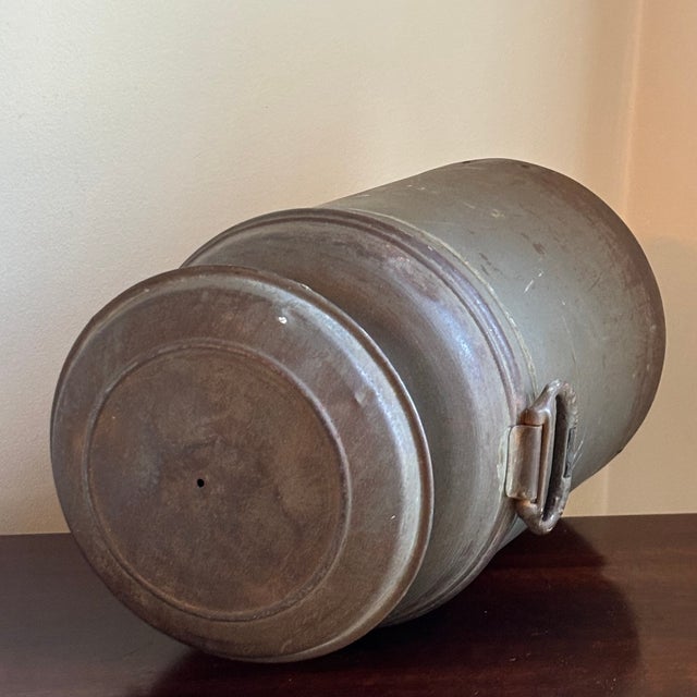 Early-20th Century Rustic Farmhouse Milk Can For Sale - Image 9 of 12