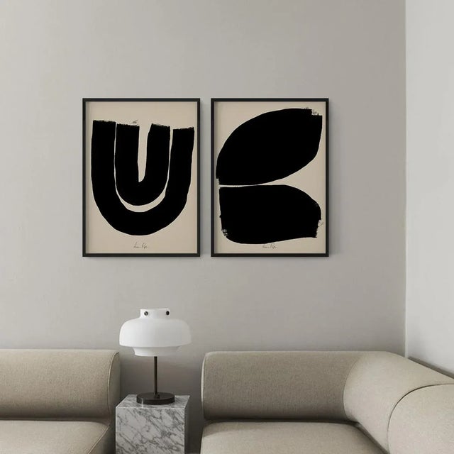 Contemporary Contemporary Minimalist Abstract Prints, Framed - a Pair For Sale - Image 3 of 6