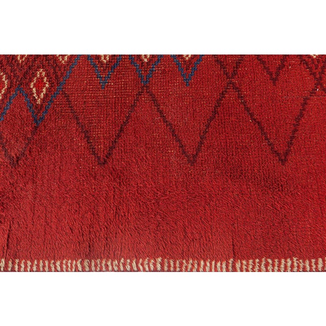 Doris Leslie Blau Vintage French Art Deco Red Rug by Paul Leleu For Sale - Image 4 of 9