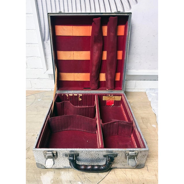1950s German Hammered Metal Photographers Camera Case For Sale - Image 9 of 9