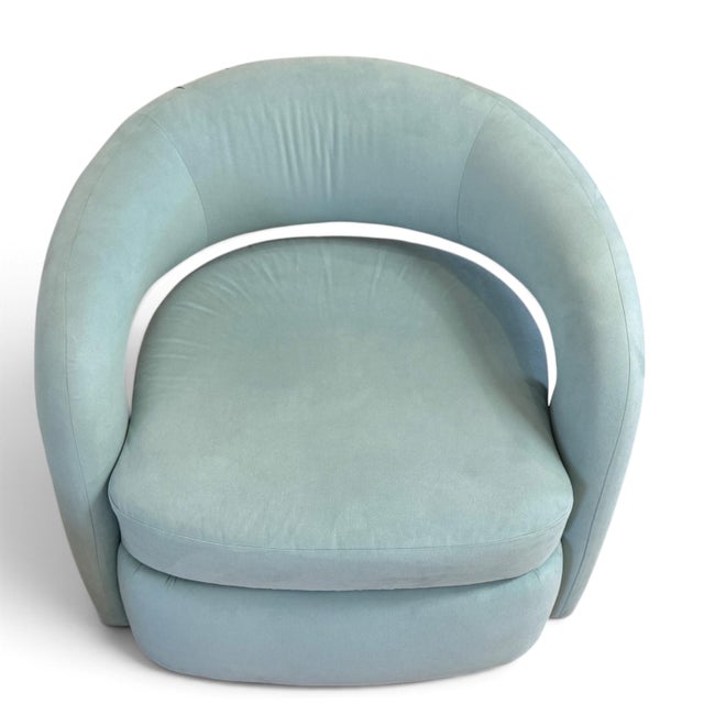 Signed Weiman Targa Swivel Chairs, a Pair For Sale - Image 13 of 17