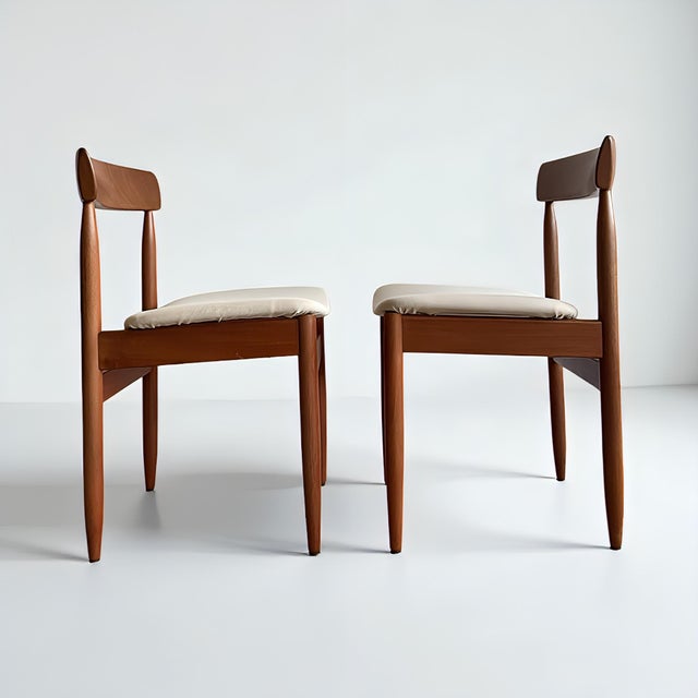 Danish Chairs in Teak with Rounded Backrest attributed to Pe Jorgensen for Farso Mobelfabrik, Denmark, 1960s, Set of 2 For Sale - Image 4 of 17