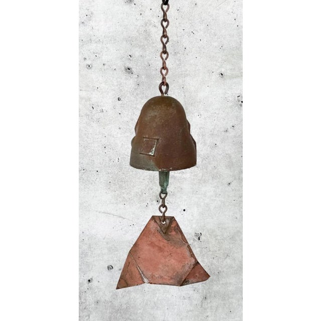 1970s 1970s Arcosanti Cast Bronze Wind Bell by Paolo Soleri For Sale - Image 5 of 7