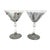 Glass Set of 6 Jeing Hand Blown Pastel Art Glass Martini Glasses, Mixed Sizes For Sale - Image 7 of 18