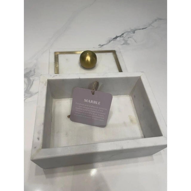 2020s Transitional Modern Marble Trinket Box For Sale - Image 5 of 8