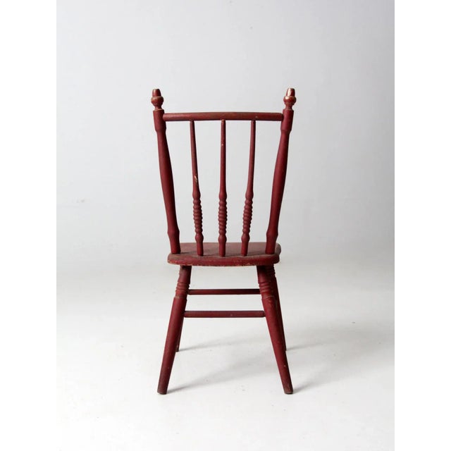 Wood Antique Children's Chair For Sale - Image 7 of 9