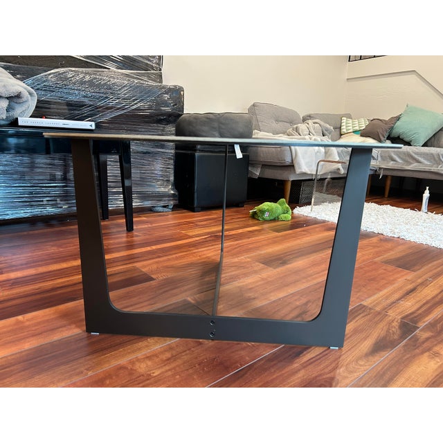 Gray Italian Designer Poltrona Frau Ilary Coffee Table For Sale - Image 8 of 15