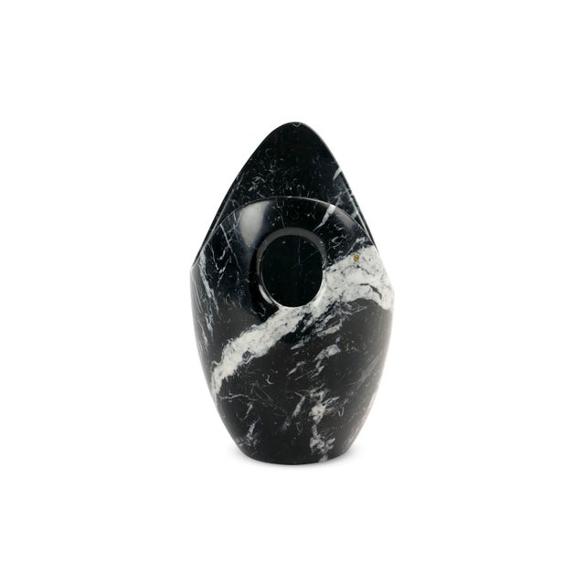 Champagne Cooler in Marquina Marble by Barberini & Gunnell For Sale In Los Angeles - Image 6 of 12