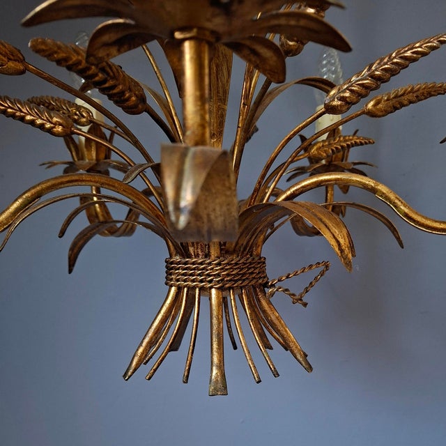 Wheat Sheaf Chandelier, 1960s For Sale - Image 6 of 8