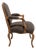 19th Century France Louis XV Taupe Wood Armchair For Sale