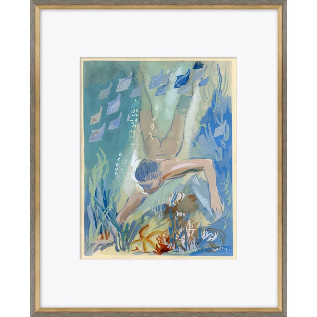 Sports & Activities: Sea Diving, Framed Art Print MATERIALS: Archival Giclee Print. High quality materials and...
