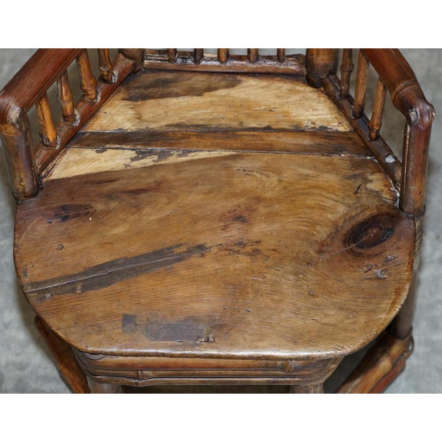 Set of Chinese Bamboo Primitive Occasional Chairs, 1800s For Sale - Image 5 of 18
