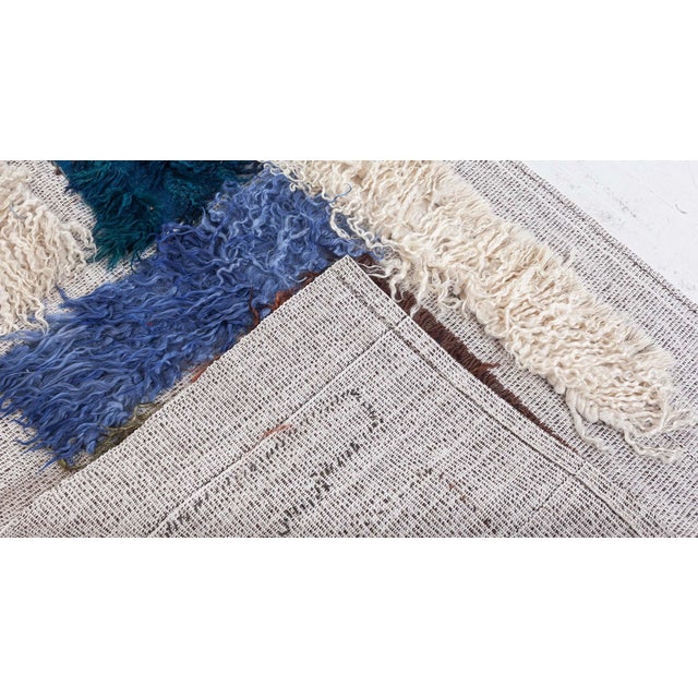 Gray Modern High-Low Tulu Rug – A Tactile Work of Art by Doris Leslie Blau For Sale - Image 8 of 8
