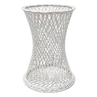 Mid-Century 30" Tall Spun Fiberglass Hourglass Plant Stand by Russell Wood For Sale