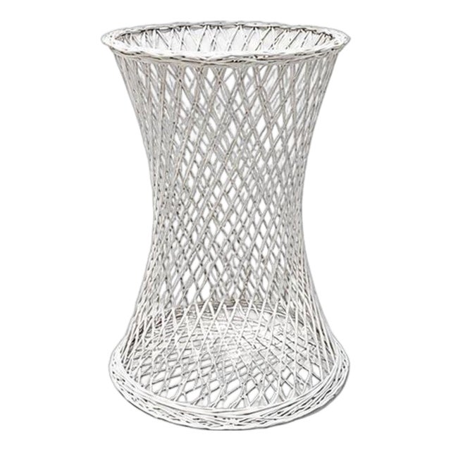 Mid-Century 30" Tall Spun Fiberglass Hourglass Plant Stand by Russell Wood For Sale