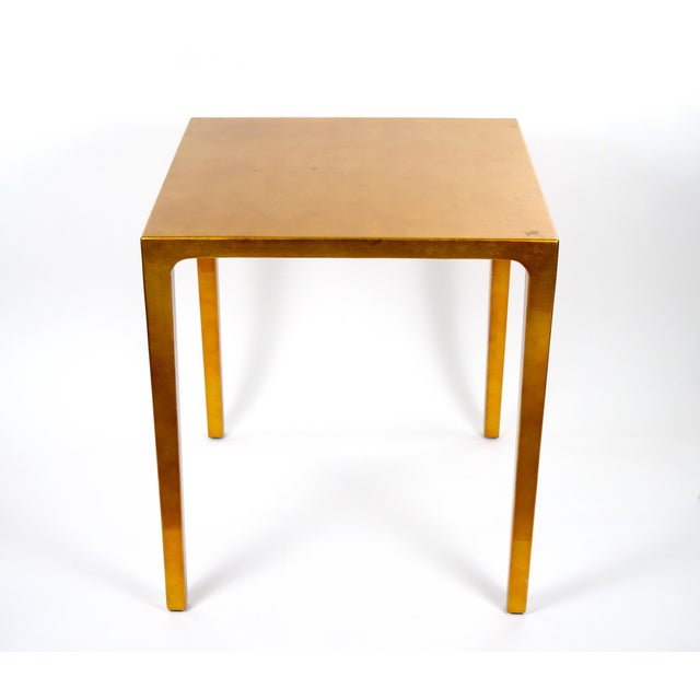 Set Three MidCentury Modern Lacquered Gold Leaf Nesting Tables Chairish