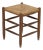 French Oak and Rush Stool, 1950s For Sale