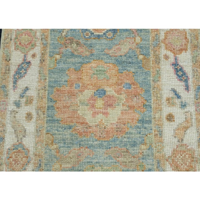 Turkish Oushak Runner Rug 2'2" x 5'8" #17388 For Sale - Image 4 of 8