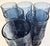 Stormy Blue Textured Tumblers- Set of Six For Sale - Image 4 of 11
