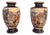 Large Antique Japanese Satsuma Vases, 1890, Set of 2 For Sale