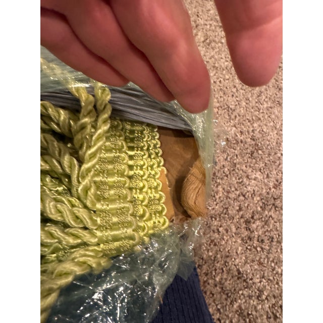 Shabby Chic Vintage Bullion Fringe Chartreuse, 20 Yards For Sale - Image 3 of 6