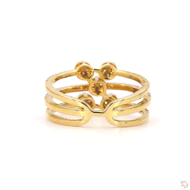 0.5 Carat Round Brilliant Cut Diamond Gold Ring, Size 6.5 For Sale In New York - Image 6 of 9