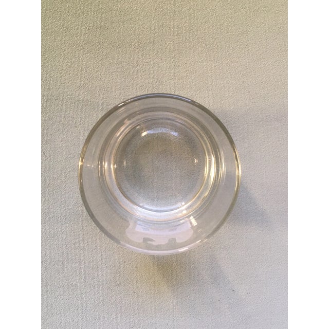 Transparent Vintage Frosted Glass Eagle Patterned Lowball Glasses-Set of 4 For Sale - Image 8 of 12