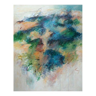 Mary Lou Siefker Acrylic Painting on Canvas Titled: Blue Crescendo For Sale