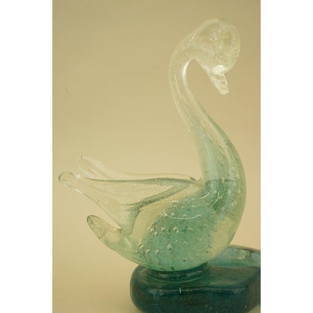 20th Century Murano Glass Swan Sculpture Ashtray by Ermanno Toso for Pulegoso, Italy, 1920s For Sale - Image 16 of 18
