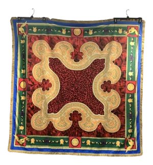 Custom Made Atelier Versace Multi Color Velvet Throw