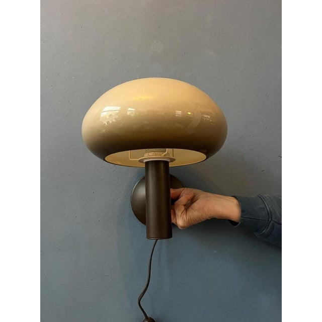 Vintage Space Age Mushroom Wall Sconce from Massive For Sale - Image 9 of 13