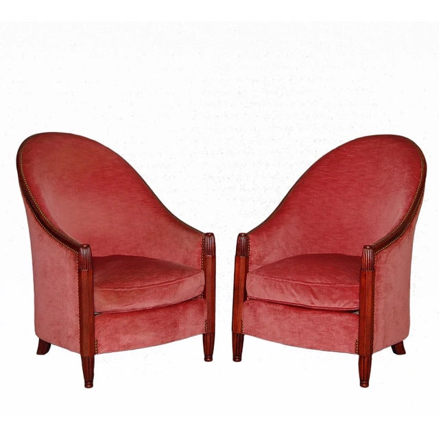 Set of Armchairs by René Joubert & Philippe Petit for DIM, 1920s For Sale - Image 10 of 10