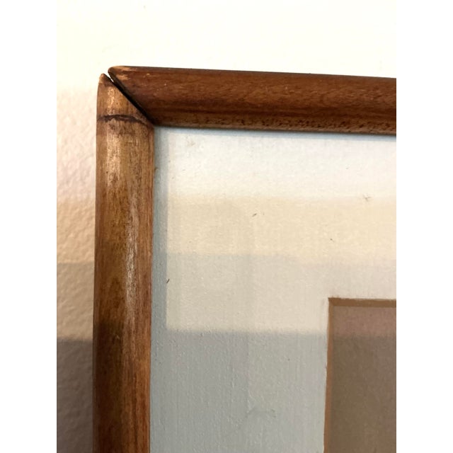 Vintage Asian Rooster Painting With Artist Seal, Framed Bamboo-Style For Sale - Image 9 of 10